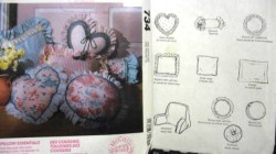 5777 MCCALLS HEART,,SQUARE,FLANGE, ROUND, BOX PILLOWS, NECKROLl, HEADREST PATTERN